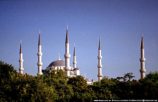 Mešita sultána Ahmeda neboli Modrá mešita v Istanbulu (Turecko)
