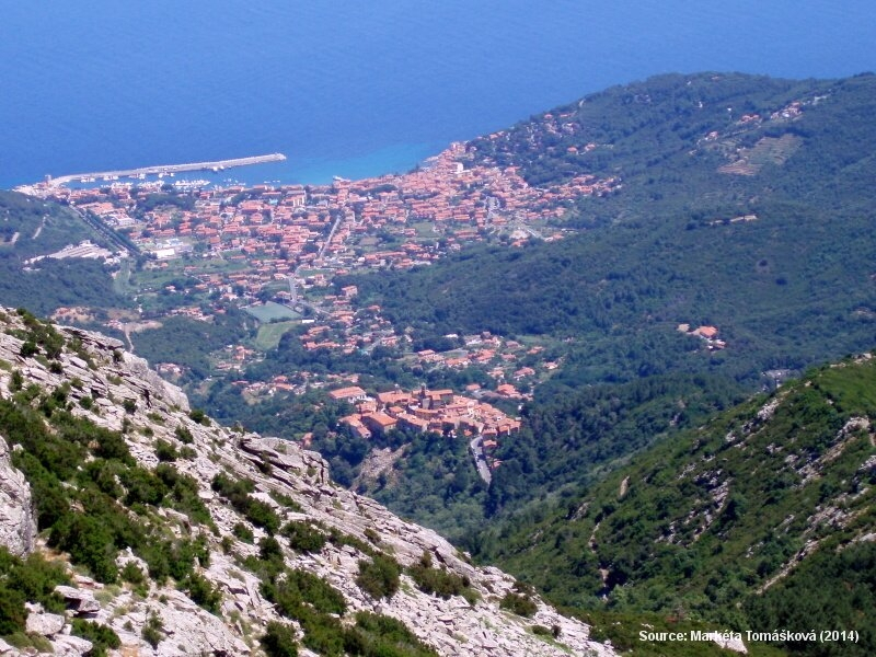 Pohled z Monte Capanne - ostrov Elba (Itálie)