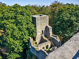 Zřícenina hradu Choustník nedaleko Tábora