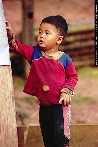 Vesnice kmene Akha (Laos)