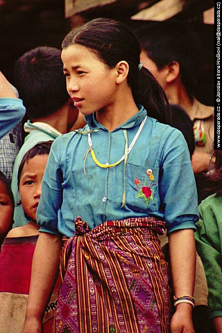 Vesnice kmene Akha (Laos)