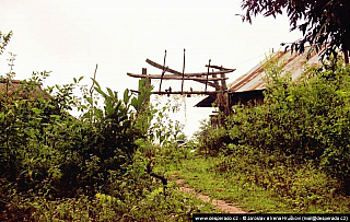 Vesnice kmene Akha (Laos)