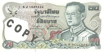 Thajská bankovka