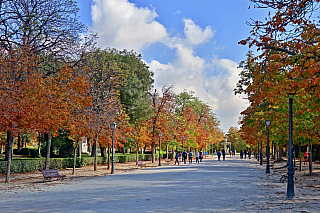El Retiro Park v Madridu (Španělsko)