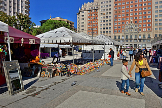 Plaza de Espana v Madridu (Španělsko)