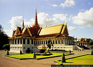 Královský palác v Phnompenh (Kambodža)