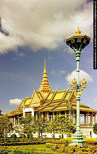 Královský palác v Phnompenh (Kambodža)