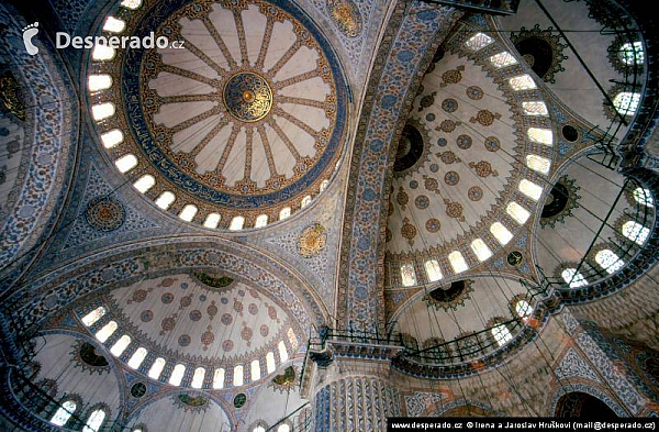 Mešita sultána Ahmeda neboli Modrá mešita v Istanbulu (Turecko)