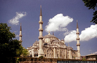 Mešita sultána Ahmeda neboli Modrá mešita v Istanbulu (Turecko)