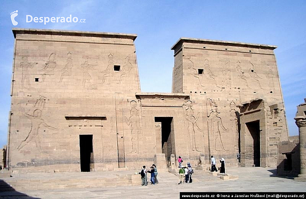 Philae - chrám bohyně Eset (Egypt)