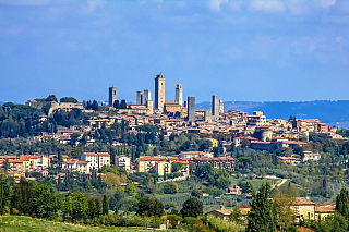 Středověké věže San Gimignano (Itálie)