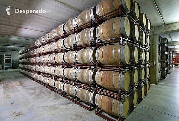 Vinařství Bodegas Bilbaínas v Haro (Španělsko)