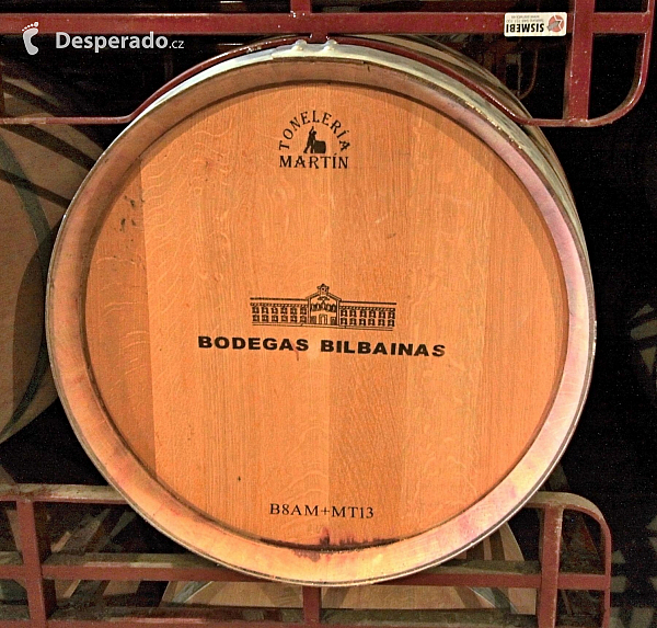 Vinařství Bodegas Bilbaínas v Haro (Španělsko)