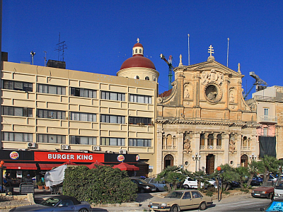 Kostel Parish Church of Jesus of Nazareth ve Sliemě (Malta)