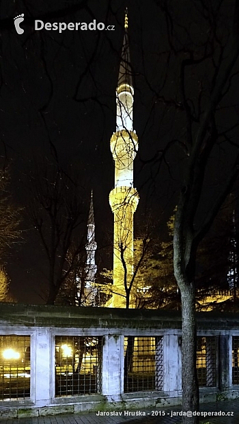 Modrá mešita v Istanbulu (Turecko)