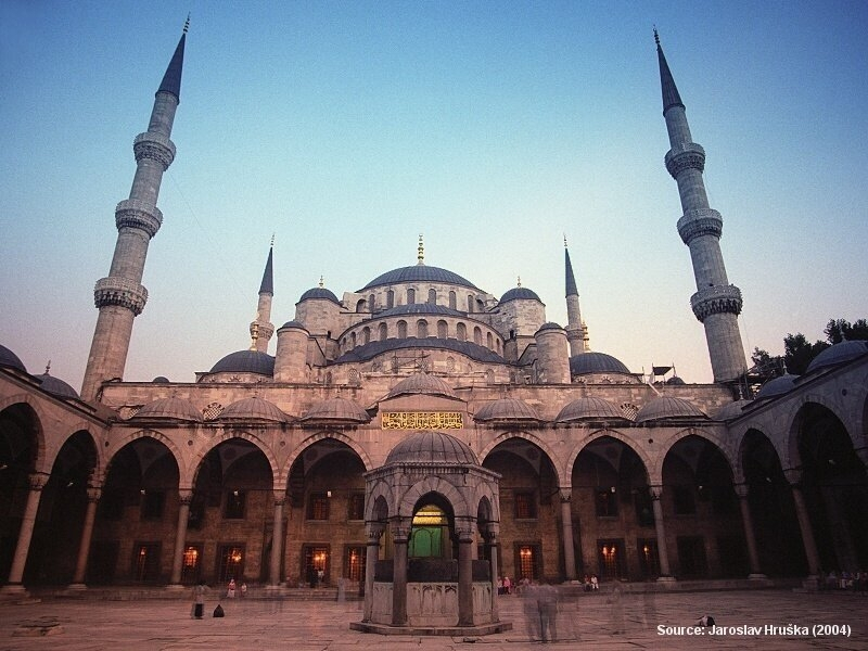 Modrá mešita v Istanbulu (Turecko)