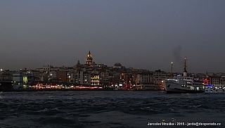 Večerní Galata v Istanbulu (Turecko)