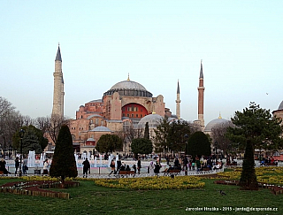 Chrám Hagia Sofia v Istanbulu (Turecko)