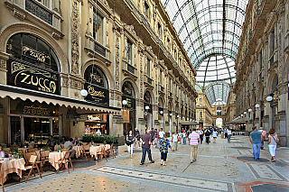 Galleria Vittorio Emanuele II. v Milánu (Lombardie - Itálie)