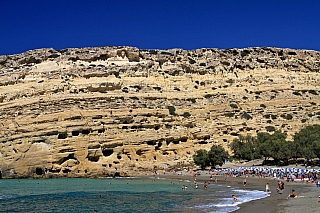 Matala na Krétě (Řecko)