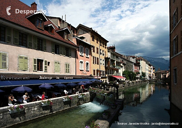 Historické centrum Annecy v Savojsku (Francie)