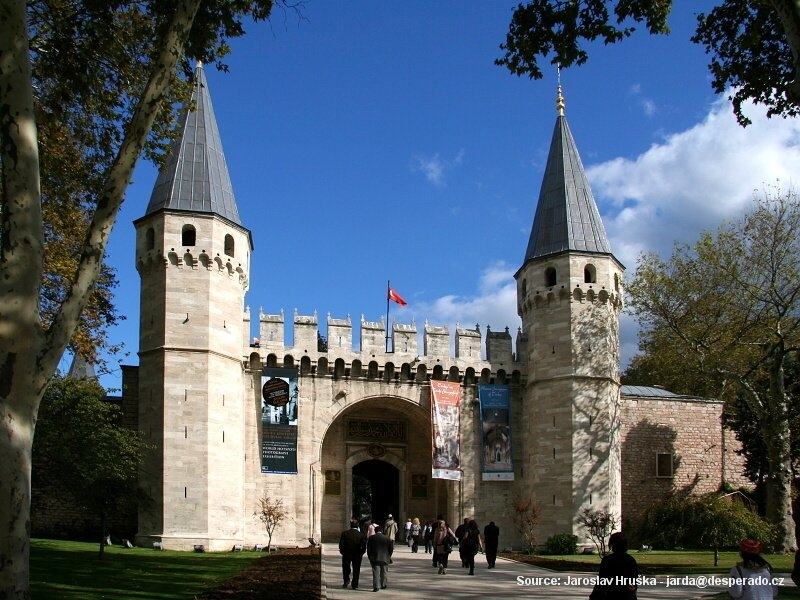 Sultánský palác Topkapi v Istanbulu (Turecko)