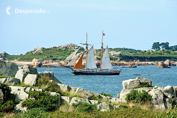 Ostrov Ile de Bréhat (Bretaň - Francie)