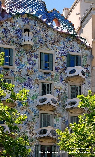 Casa Batlló v Barceloně (Španělsko)