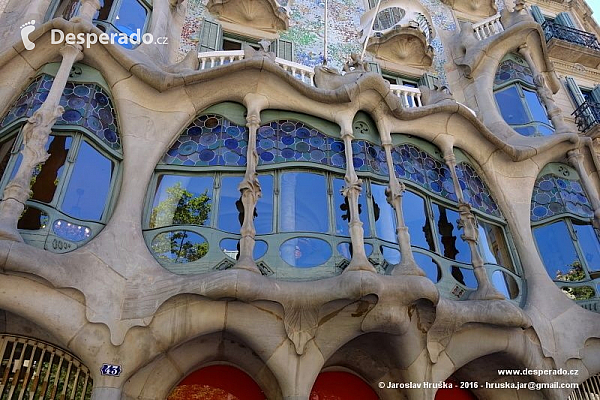 Casa Batlló v Barceloně (Španělsko)