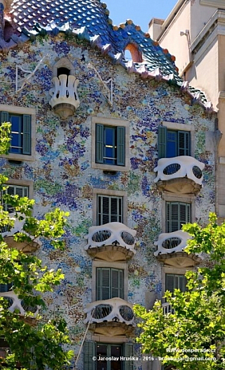 Casa Batlló v Barceloně (Španělsko)