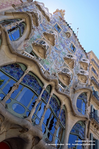 Casa Batlló v Barceloně (Španělsko)