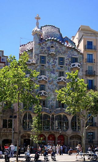 Casa Batlló v Barceloně (Španělsko)