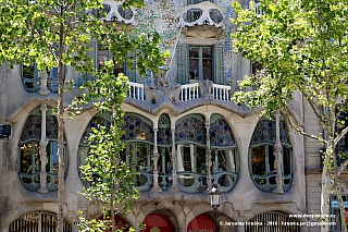 Casa Batlló v Barceloně (Španělsko)