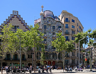 Casa Batlló v Barceloně (Španělsko)