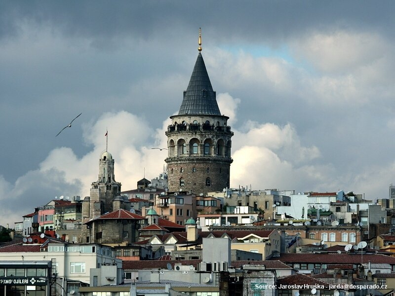 Čtvrť Galata v Istanbulu (Turecko)
