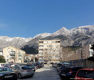 Sníh v Chorvatskou - cestou do Splitu (Chorvatsko)