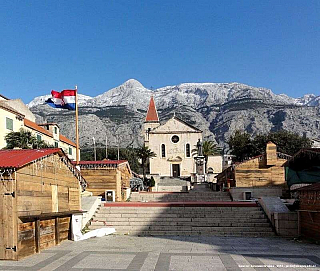 Sníh v Chorvatskou - cestou do Splitu (Chorvatsko)