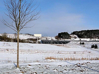 Sníh v Chorvatskou - cestou do Splitu (Chorvatsko)