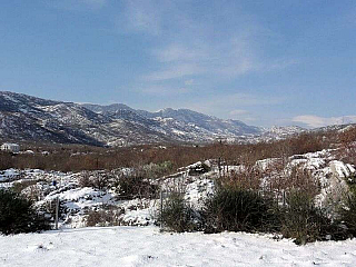 Sníh v Chorvatskou - cestou do Splitu (Chorvatsko)