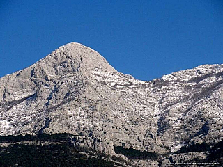 Sníh v Chorvatskou - cestou do Splitu (Chorvatsko)