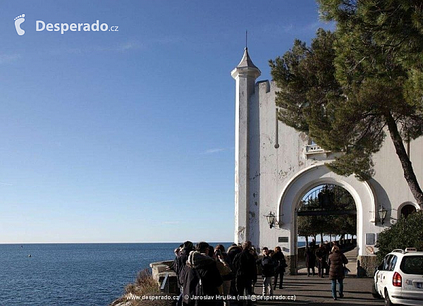 Zámek Il Castello di Miramare v Trieste (Itálie)