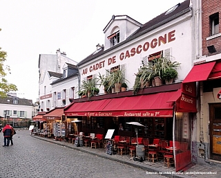 Čtvrť Montmartre v Paříži (Francie)