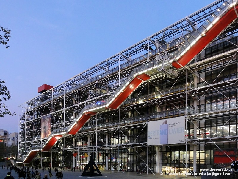 Centrum Georgese Pompidou v Paříži (Francie)