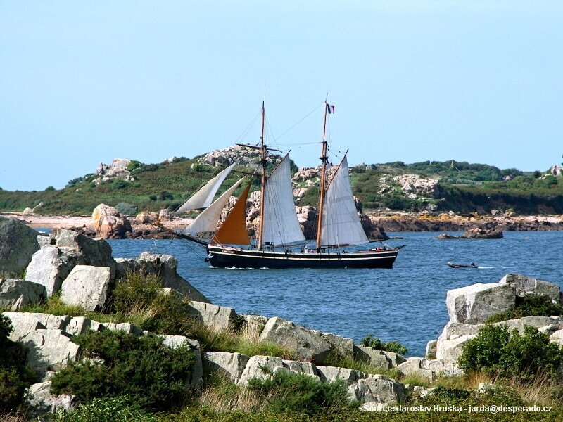 Île de-Bréhat v Bretani (Francie)