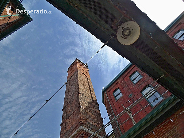 Historická čtvrť The Distillery District v Torontu (Kanada)