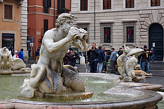 Piazza Navona v Římě (Itálie)