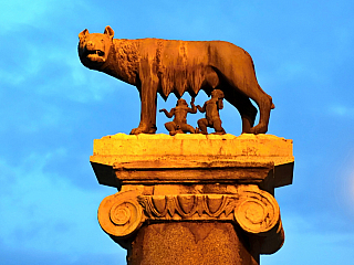 Kapitolská vlčice v Římě (Itálie)
