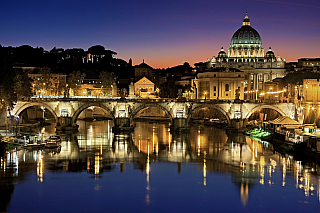 Andělský most v Římě (Itálie)
