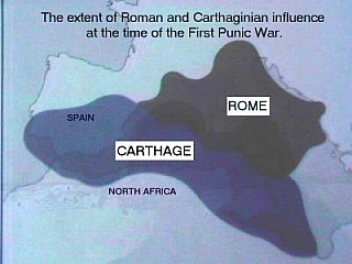 Mapa První punské války