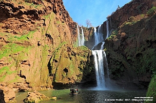 Vodopády Ouzoud v pohoří Atlas (Maroko)